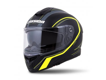 Přilba Cassida Integral GT 2.0 Reptyl Black/yellow fluo/white  + Pinlock® protimlžící folie zdarma