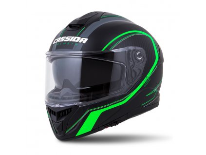 Přilba Cassida Integral GT 2.0 Reptyl Black/green/white  + Pinlock® protimlžící folie zdarma