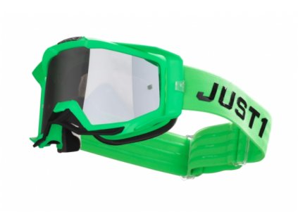 Brýle JUST1 IRIS PULSAR Neon green  + čiré plexi a 8 trhaček ZDARMA