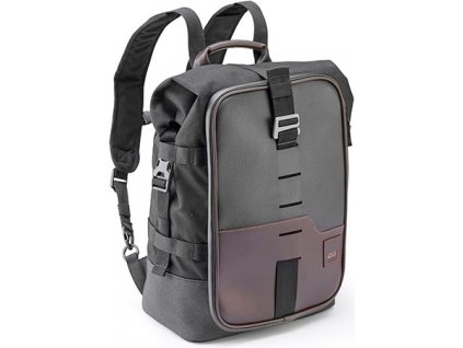 CRM 101 městský batoh GIVI, hnědočerný, retro design, 18 l. (řada CORIUM) 6