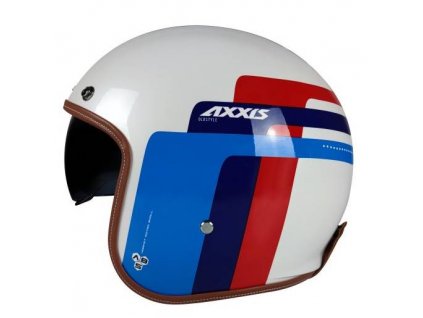 Přilba Axxis Hornet SV ABS Old Style A7 lesk white/blue/red
