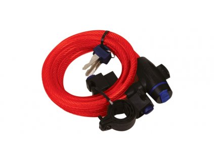 Zámek na motocykl CABLE LOCK OXFORD red