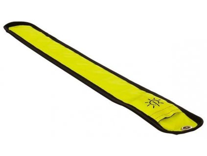 Reflexní pásek BRIGHT HALO se světlem z optických vláken OXFORD žlutý