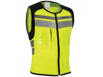 Reflexní vesta UTILITY BRIGHT TOP OXFORD žlutá fluo/reflexní šedá/černá