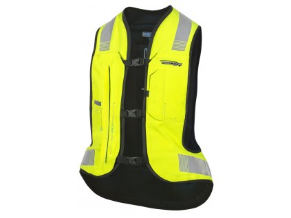 Elektronická airbagová vesta E-Turtle Helite yellow rozšířená