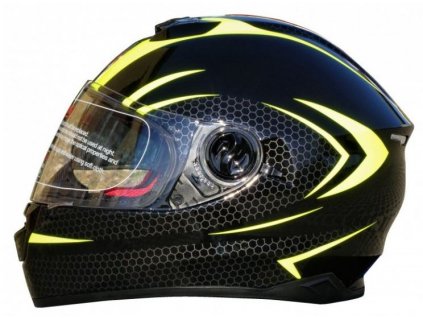 Přilba Maxx FF965 black/yellow