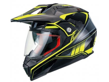 Enduro přilba Maxx FS606 black/yellow