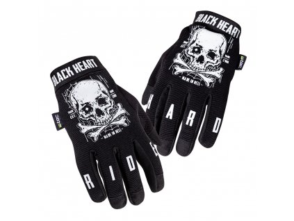 Moto rukavice W-TEC Black Heart Web Skull