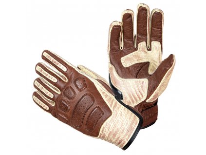 Kožené moto rukavice W-TEC Retro Gloves