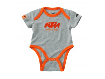 Dětské body KTM (šedá,bílá) sada 2ks