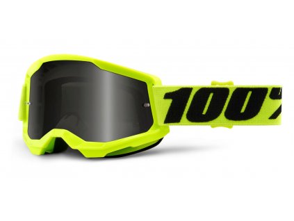 Moto brýle 100% STRATA 2 Sand, kouřové plexi