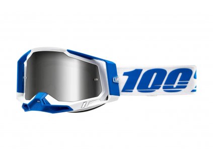 Moto brýle 100% RACECRAFT 2 Isola, stříbrné plexi