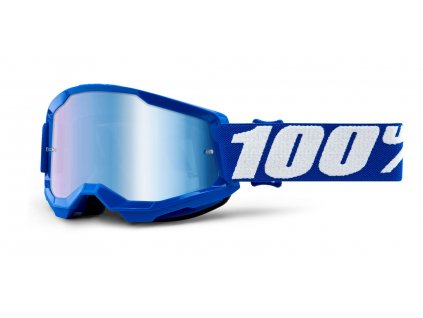 Dětské brýle 100%  STRATA 2 modré, zrcadlové modré plexi