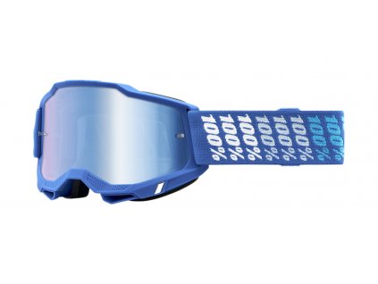 Moto brýle 100% ACCURI 2 Yarger modré plexi