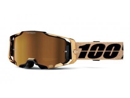 Moto brýle 100% ARMEGA HIPER Bronze, bronzové plexi