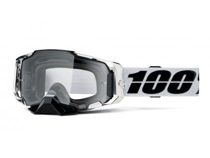 Moto brýle 100% ARMEGA ATAC, čiré plexi
