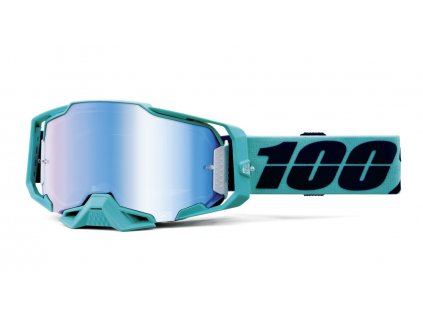 Moto brýle 100% ARMEGA ESTREL, modré plexi