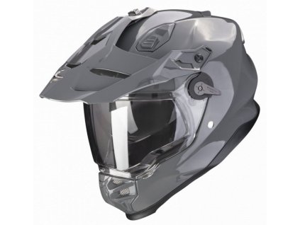 Přilba SCORPION ADF-9000 AIR solid grey  + pinlock, kouřové plexi ZDARMA