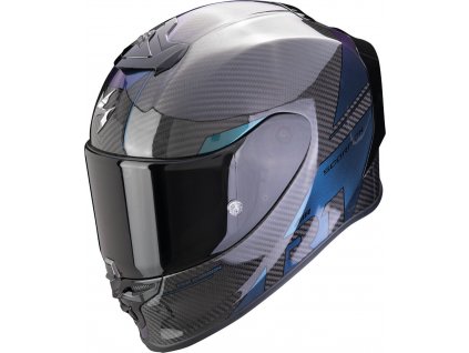helma scorpion carbon blue black