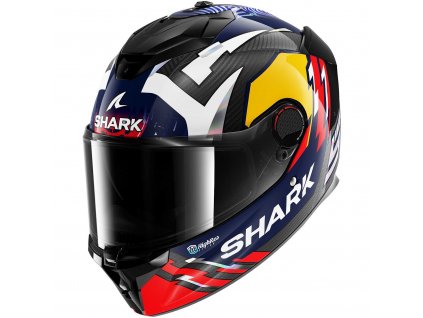 shark spartan gt pro replica zarco signature carbon chrome red