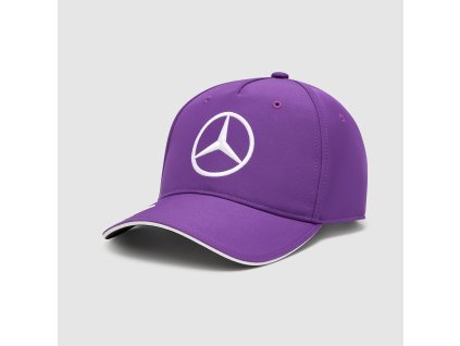 Dětská týmová kšiltovka Lewis Hamilton - Mercedes AMG F1 2024 fialová