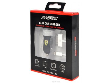 Auto nabíječka Iphone Scuderia Ferrari  černá