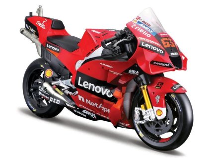 Model motorky Ducati Lenovo GP Racing Motorcycle Team 2022 #63 Francesco Bagnaia, Maisto 1:6