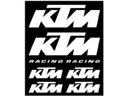 45834 45834 samolepky ktm bile