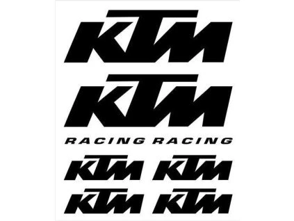 45837 samolepky ktm cerne