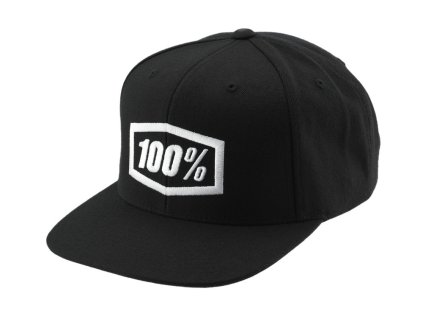 Dětská kšiltovka 100% ICON Snapback černá