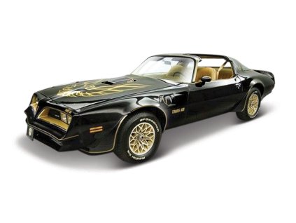 Model auta Pontiac Firebird Trans AM 1978 metal černá 1:18