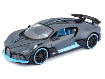 Model auta Bugatti Divo tmavě šedá 1:24