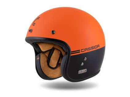 Přilba Cassida Eso Super Hooligan černá/oranžová perleť 2025