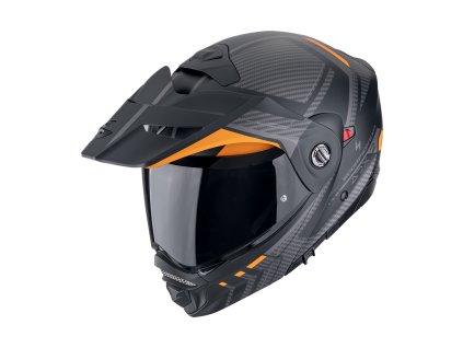 Helma SCORPION ADX-2 LEWIS matná černo/oranžová  + pinlock ZDARMA