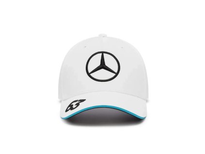 Týmová kšiltovka George Russell Mercedes AMG F1 bílá