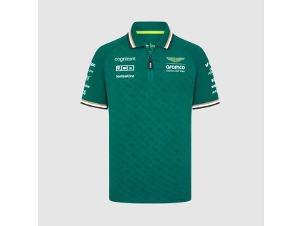 Týmová polokošile Aston Martin F1 Team zelená