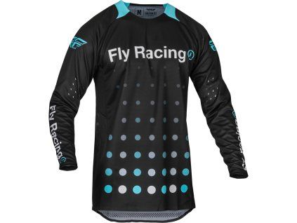 Dres FLY RACING EVOLUTION DST. USA 2024 (černá/modrá) (Velikost XL)