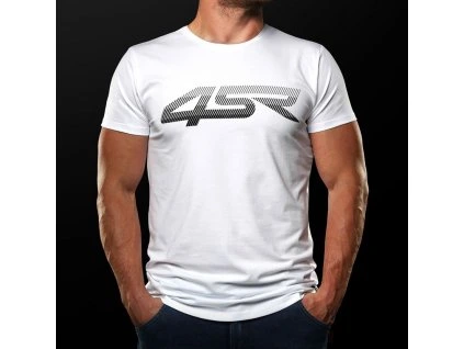 55184 tricko 4sr lines white