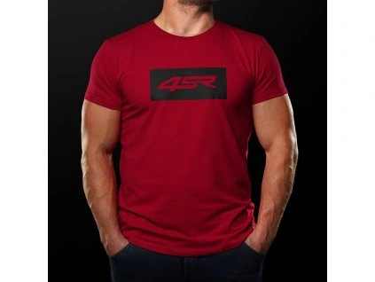 55190 tricko 4sr logo carbon red