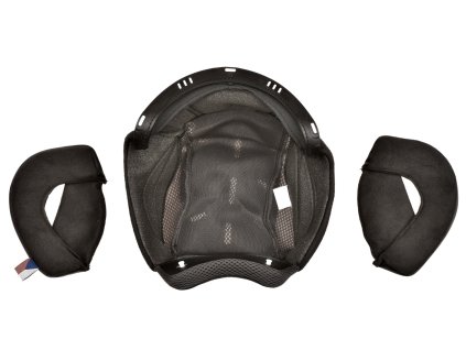 Lícnice a klobouk pro přilby Oxygen 2.0, CASSIDA (černá/šedá) (Velikost 2XL)