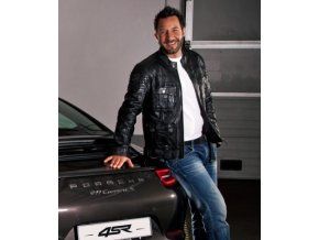 Kožená pánská bunda 4SR Gangster black Racing Syndicate