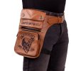 34949 4 stehenni kapsa w tec black heart devil skull brown leather