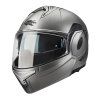 Překlápěcí helma Kappa KV55 Solid šedá mat (Varianta -_58___M)