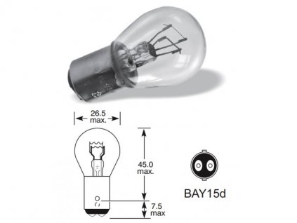 1045 1 6v 21 5w bay15d elta