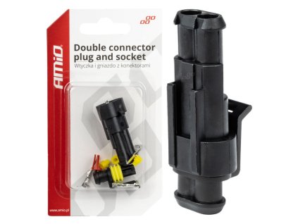 Krychlová zástrčka superseal hermetický konektor 1 PIN AMIO-03517