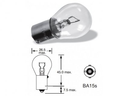 1027 1 6v 15w ba15s elta