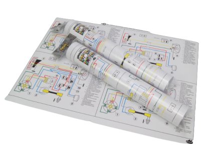 Plakát elektroinstalace Babetta 210, 225 (42 x 59,4 cm)