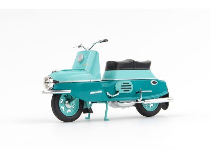 ČZ 175 - 501 Skútr (1958) 1:18 - Tyrkysová Tmavá/Tyrkysová