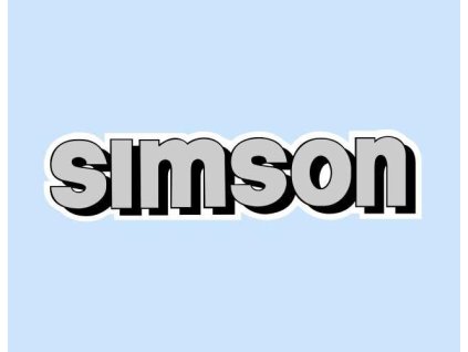 Nálepka nádrže Simson šedá