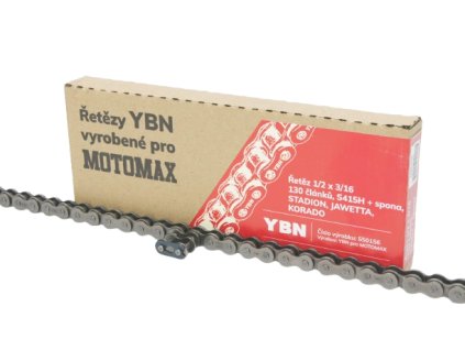 Řetěz 1/2 x 3/16 - 130 článků, YBN-MOTOMAX S415H + spona, STADION, JAWETTA, KORADO